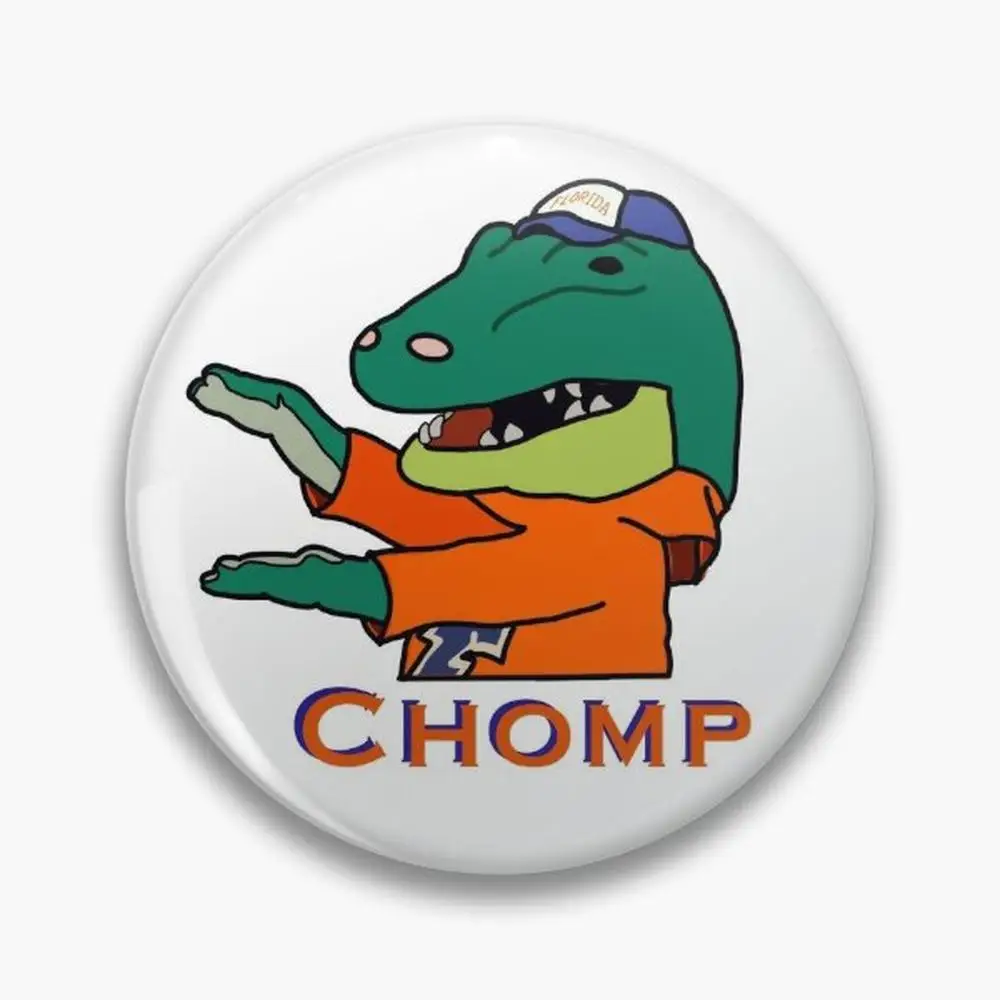 Albert gator chomp Pin Buttons Brooches  Jewelry Accessory Customize Brooch Fashion Lapel Badges