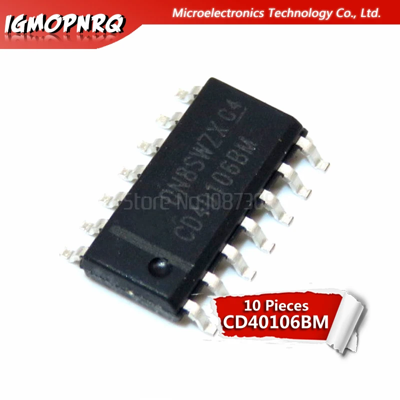 CD40106BM SOP14 CD40106 SOP-14 SOP, 10 pièces