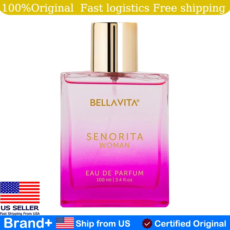 

Bella Vita Luxury Women Senorita 100ml Eau De Parfum Liquid Hair and Body Spray Birthday Gift Long Lasting Fragrance Cologne