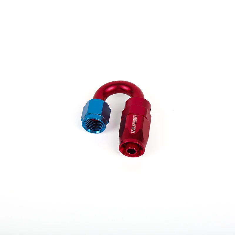 

BattleBee AN4/AN6/AN8/AN10 Oil Fuel Gas Line Tube Hose End Aluminum Alloy Hose Red Blue Adaptor Angle 120°/150°/180°