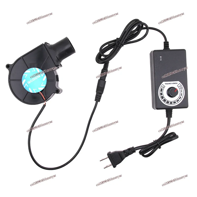 

7530 Turbine Blower 100V220V Silent Adjustable Speed Firewood Stove Barbecue Oven Blower To Support Combustion Large Air Volume