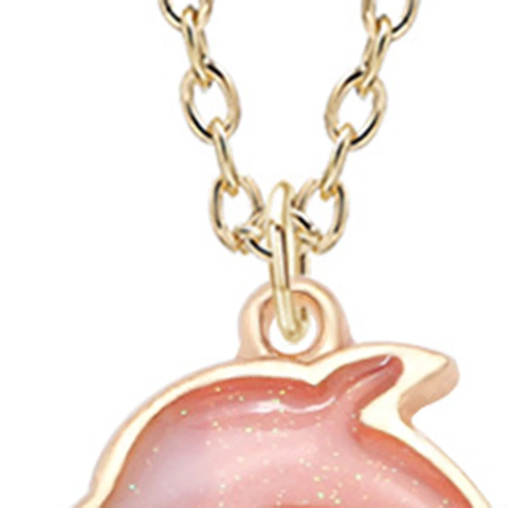 

Little Dolphin Necklace Pendant Ornament Fashionable Necklaces Animal for Girls Alloy Decoration