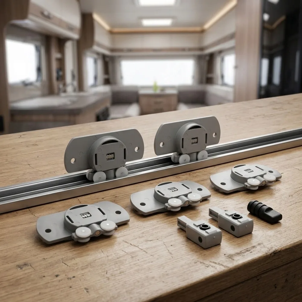 Secure Sliding Door Alignment Kit Door Alignment Solution Sliding Door Trolley Easy Installation Fit Robust Plastic Construction