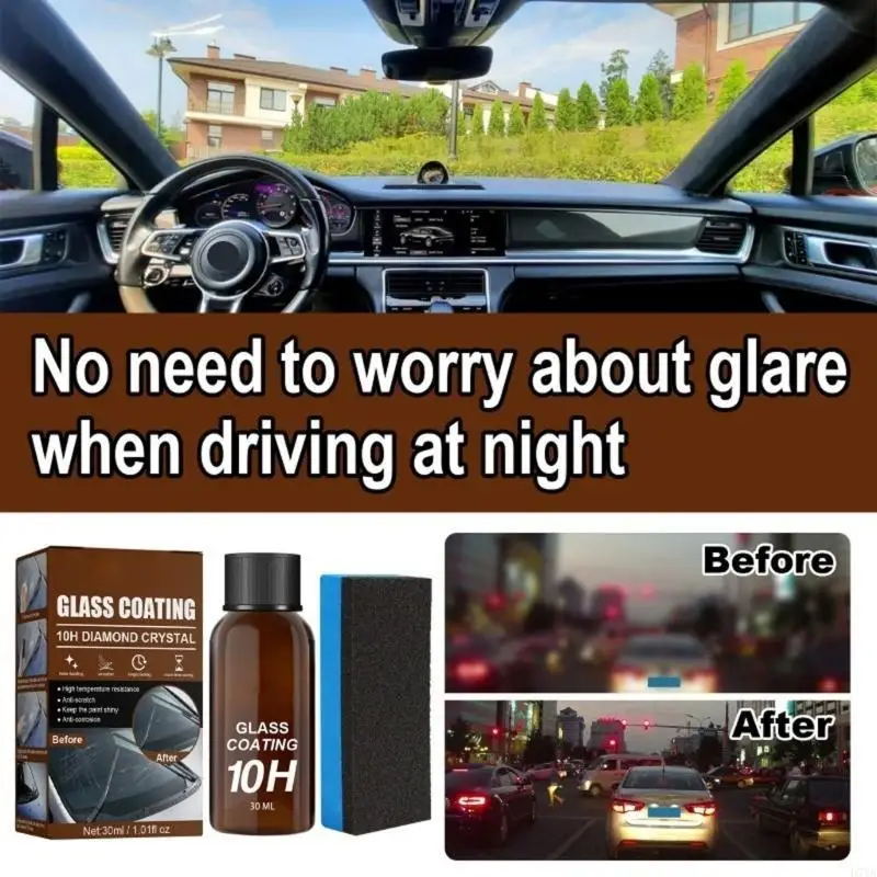 طلاء واقعي للسيارة القوية 30 مل مع ترقيات طلاء نافذة مكافحة للسيارة الإسفنج لمقاومة الخدش D7YA #5