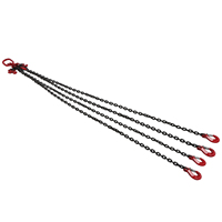 Lifting Chain Sling Adjustable for Mines Ports Buildings Working 2 Meter 1 Tons 6mm