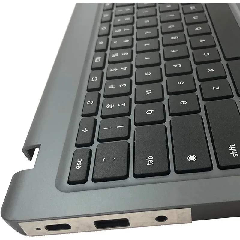غطاء علوي علوي بديل للكمبيوتر المحمول Palmrest غير بإضاءة خلفية للوحة المفاتيح الأمريكية جزء تجميع لوحة اللمس لينوفو 14e Chromebook Gen3