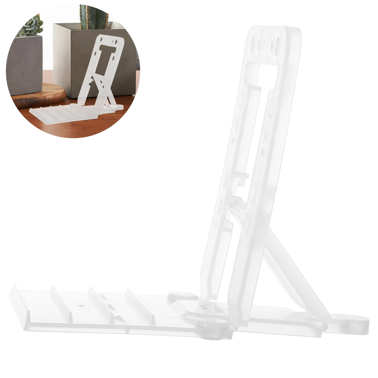 

5Pcs Display Support Stand Store Shelves L Shape Brackets Durable Anti Tip Retail Merchandise Riser Teacup Display Stand