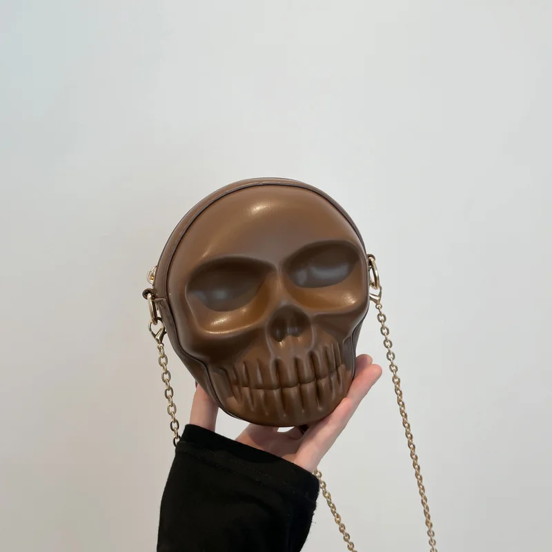 

Halloween funny cute devil bag zipper shoulder wallet PU handbag women's crossbody bag