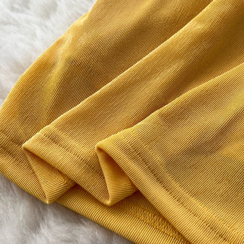 Chic vintage senza maniche diviso senza schienale solido sottile Elegante fata moda coreana Boho Vestito estivo abbigliamento donna Abito lungo