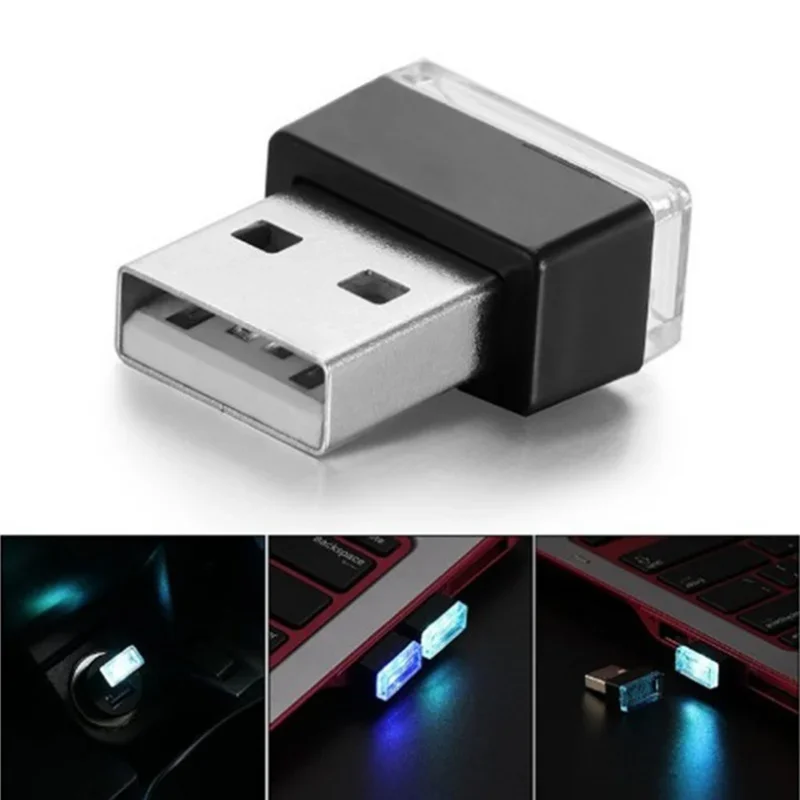 Car Styling USB Atmosphere LED Light Car Accessories for Skoda Octavia A2 A5 A7 Fabia Rapid Superb Yeti Roomster Kodiaq Citigo