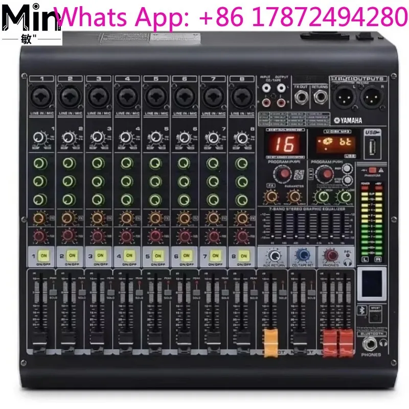 Professional High-Power Multi-Channel Mixer Amplifier with Bluetooth