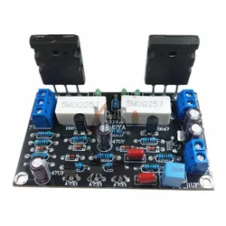 1pcs 100W 2SC5200+2SA1943 Audio Amplifier Board HIFI Mono Channel Amplifier Dual DC35V Speaker Home Theater DIY