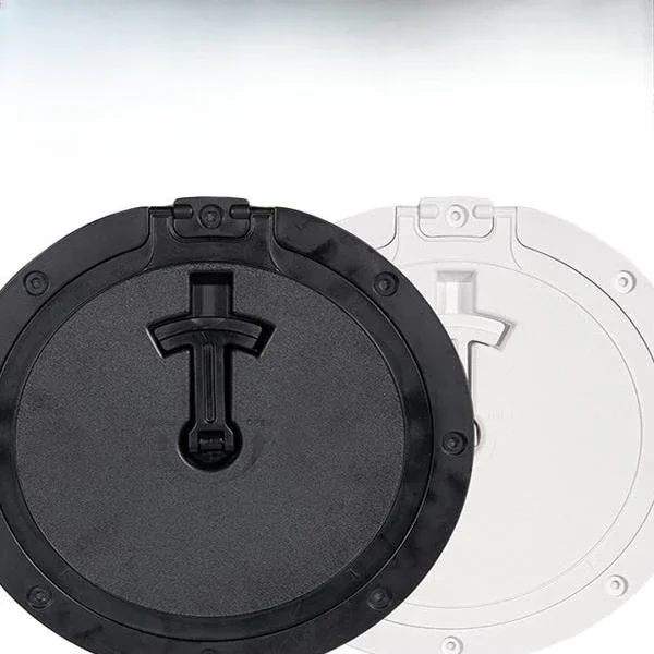 Imported yacht deck cover, multifunctional marine inspection cover, circular hatch cover with handle hole cover