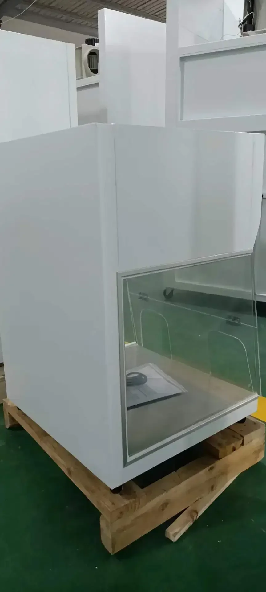متوفر في المخزون Drawell PCR-800 خزانة التدفق الصفحي لسطح المكتب PCR أثاث المختبرات