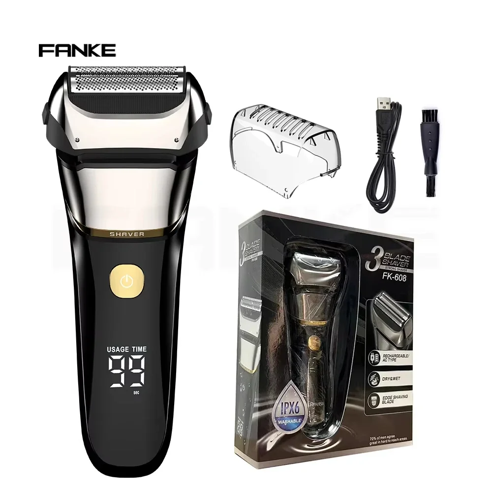 

Electric Shaver for Men, Wet and Dry Shaver Beard Trimmer for Close Shaving of The Face