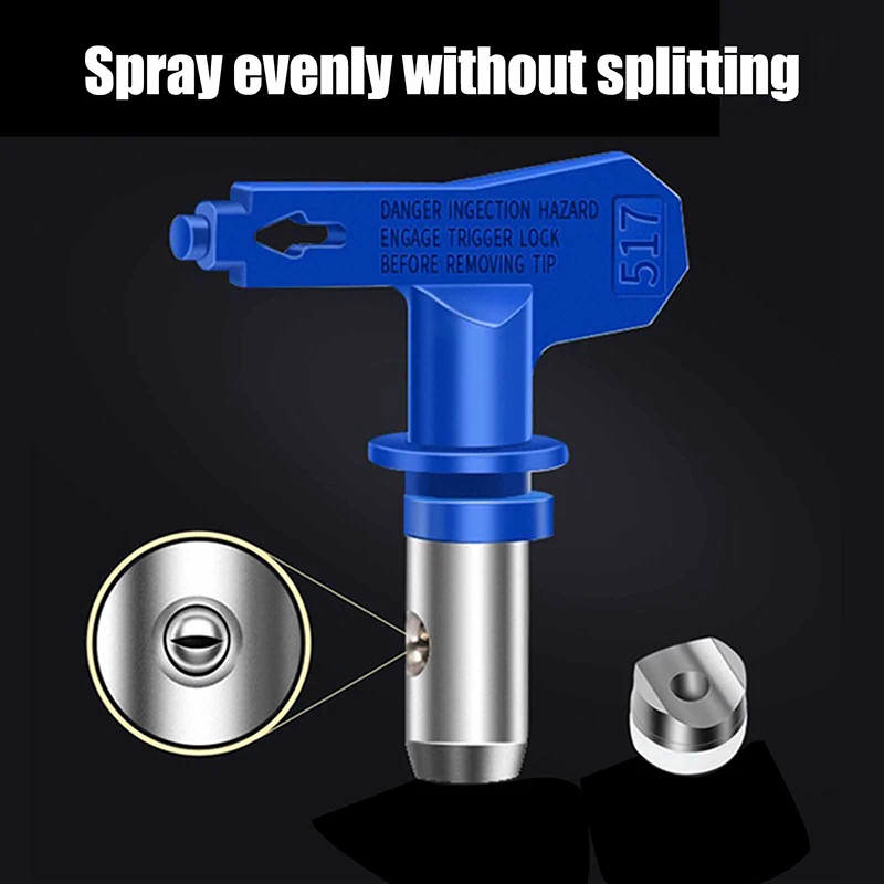 Blue Airless Paint Nozzles 211 313 315 415 417 515 517 523 623 For Airless Spraying Machine Tips And Paint Sprayer Machine Parts