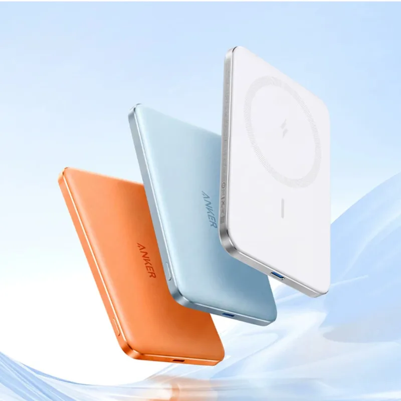 New Anker Magnetic Power Bank Ultra Thin Wireless Magsafe Mobile Power Bank Mini Compact And Portable Suitable For IPhone/Androi