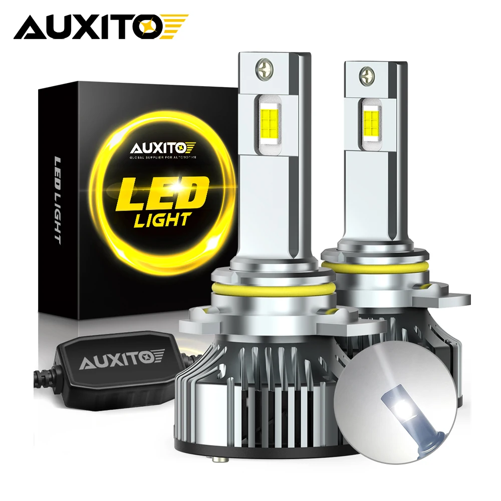 AUXITO 2Pcs 9012 HIR2 9005 LED Canbus Headlight Bulb H8 H9 H11 HB3 H13 9008 LED No Error Low High Beam 100W Turbo Car Head Lamp