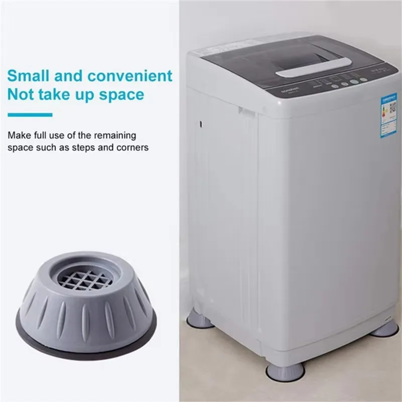 1/2/4/6/8/12Pcs Washing Machine Anti Vibration Pads Rubber Feet Legs Mat Silent Washer Dryer Furniture Support Dampers Foot Pad