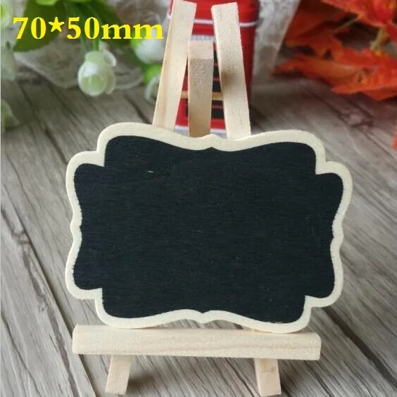 1pcs New Vintage Wooden mini blackboard set with tripod zakka tools DIY Sweet Teaching Stationery Cute 85*60mm