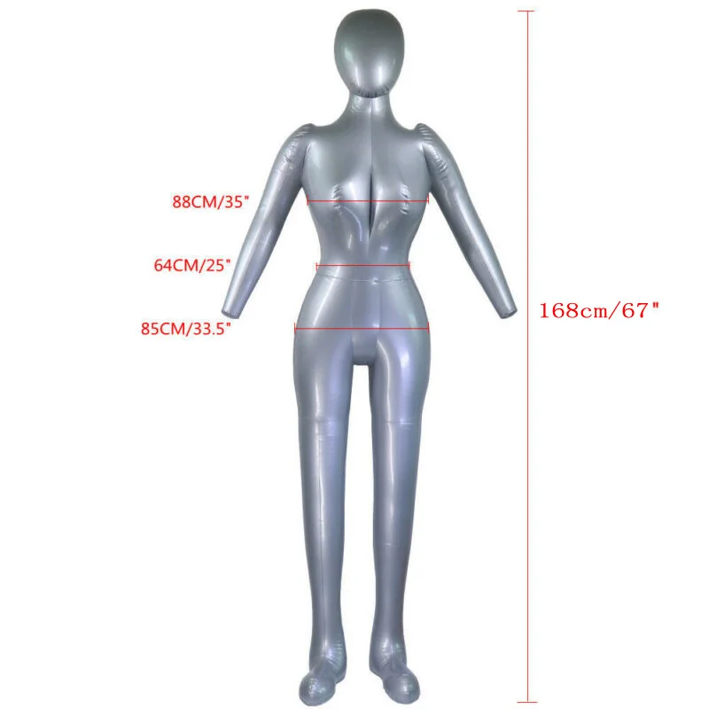 165cm Full Body Inflatable Mannequin Model For PVC Underwear Display Inflatable Mannequin Model For Easy Storage Space Saving