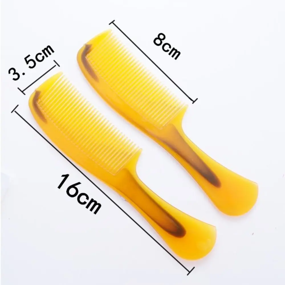 New Portable Beef Tendon Comb Thickened Smooth Durable Comb Durable Hair Makeup Horn Comb For Home Traveling