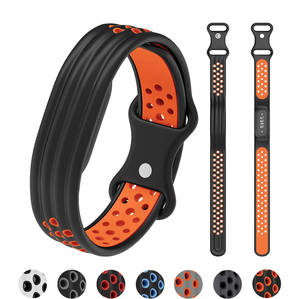 Sport Silicone Strap for Google Fitbit Air Smartwatch Accessories Breathable Loop Replacement Bracelet Correa Fitbit Air Band