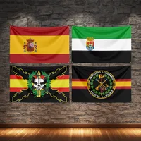 Bandera Legión Española Negra 2026 para Decoración y Barberías