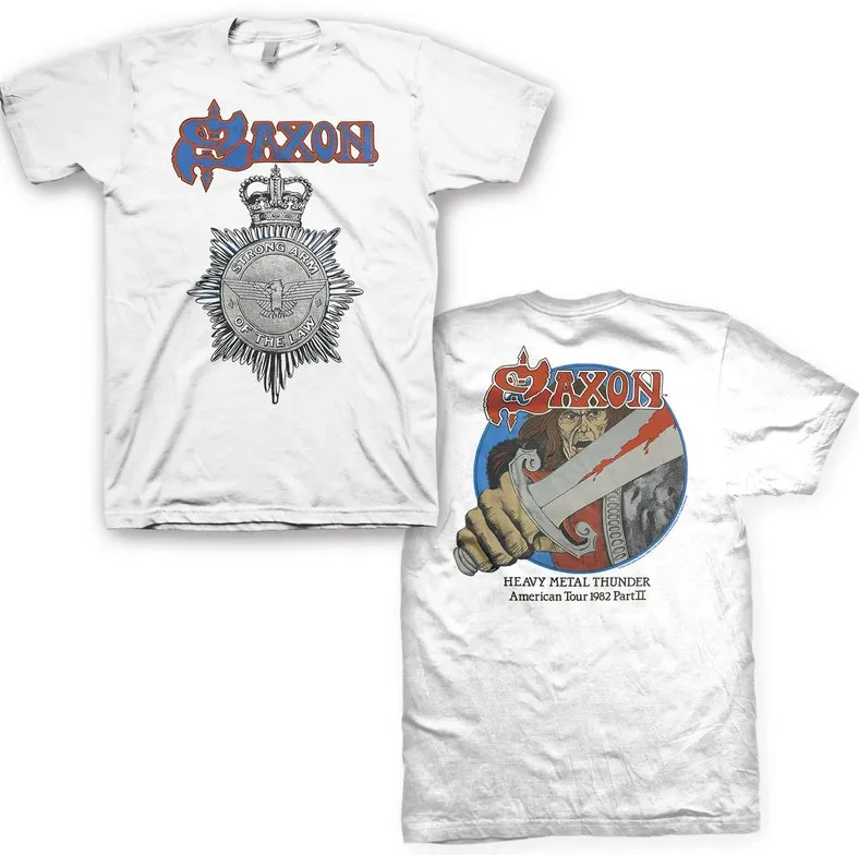 

Saxon Band Double Sided Cotton S 234XL T Shirt BT386