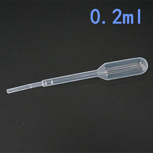 Imagen 2 del producto Pipeta Pasteur de plástico de 0,2 ml/0,5 ml/1 ml/2 ml/3 ml/5 ml/10 ml pipeta de transferencia cuentagotas de plástico desechable herramienta recargable profesional