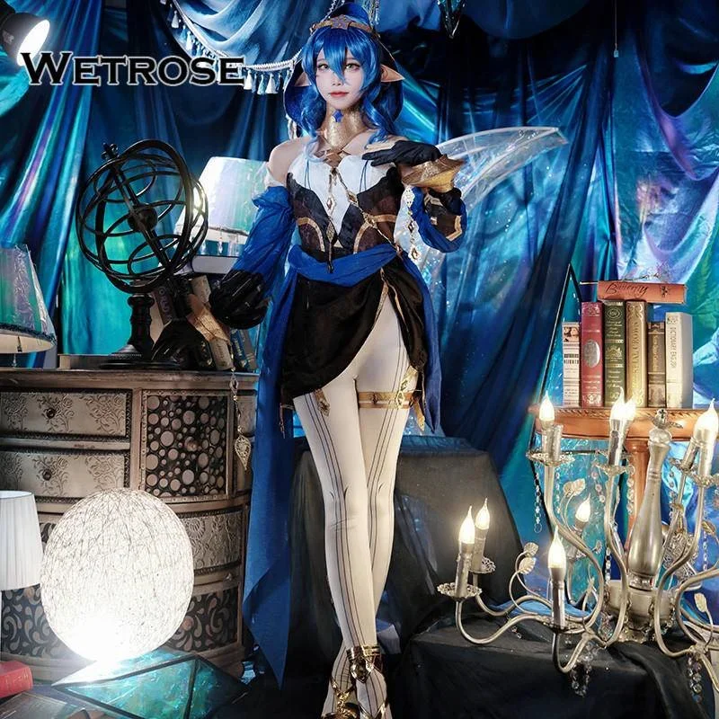 ليلى-أزياء تنكرية من جينشين إمباكت ، ريرا سوميرو ، مجموعة كاملة ، لعبة أنيمي ، حفلة هالوين ، أصلية وكلاسيكية ، متوفر في المخزن