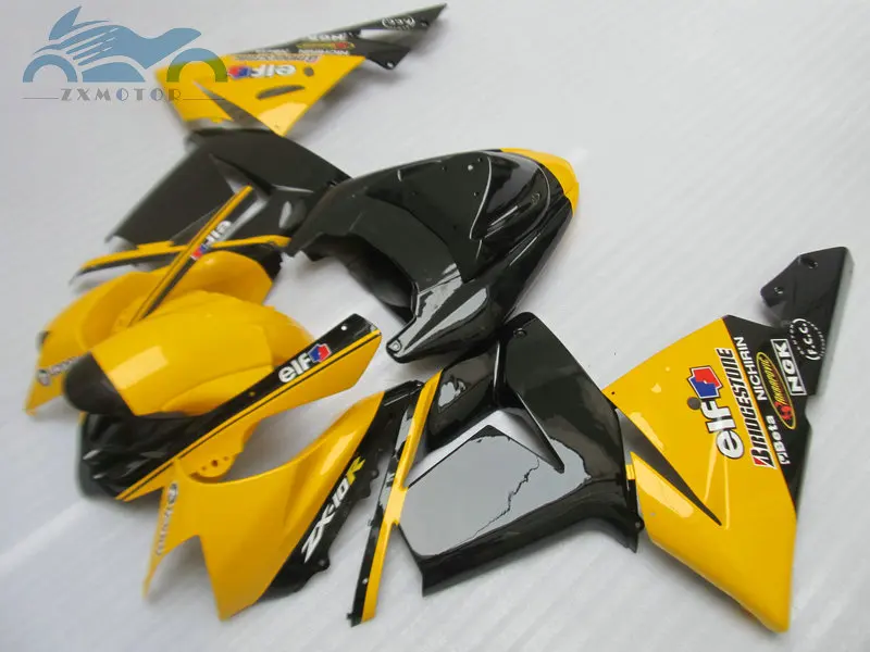 

New Motorcycle fairings kit for Kawasaki Ninja 2004 2005 ZX10R sports racing fairings kit 04 05 ZX-10R yellow black