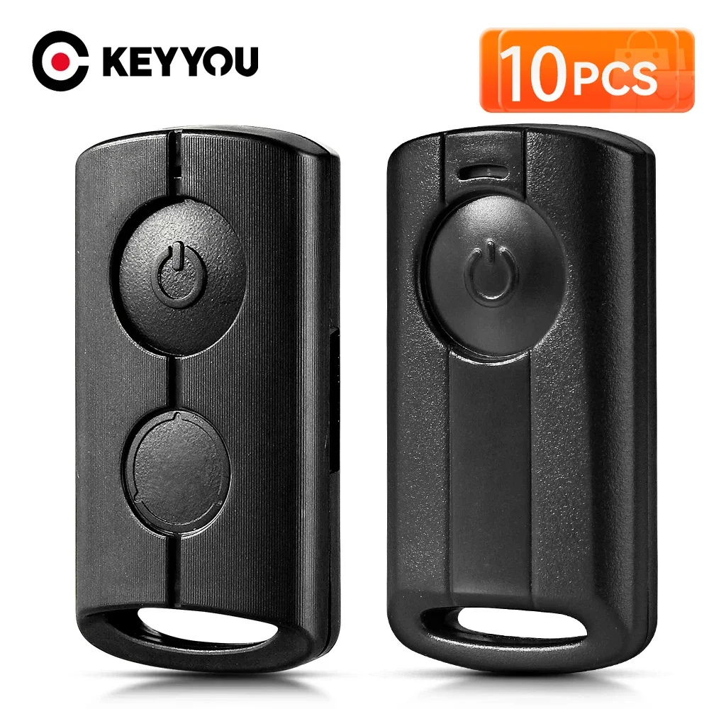

KEYYOU 10Pcs For Yamaha NVX NVX155 XMAX XMAX300 QBIX AEROX JAUNS Motorcycle Scooter Remote Key Shell 1/2 Buttons Case