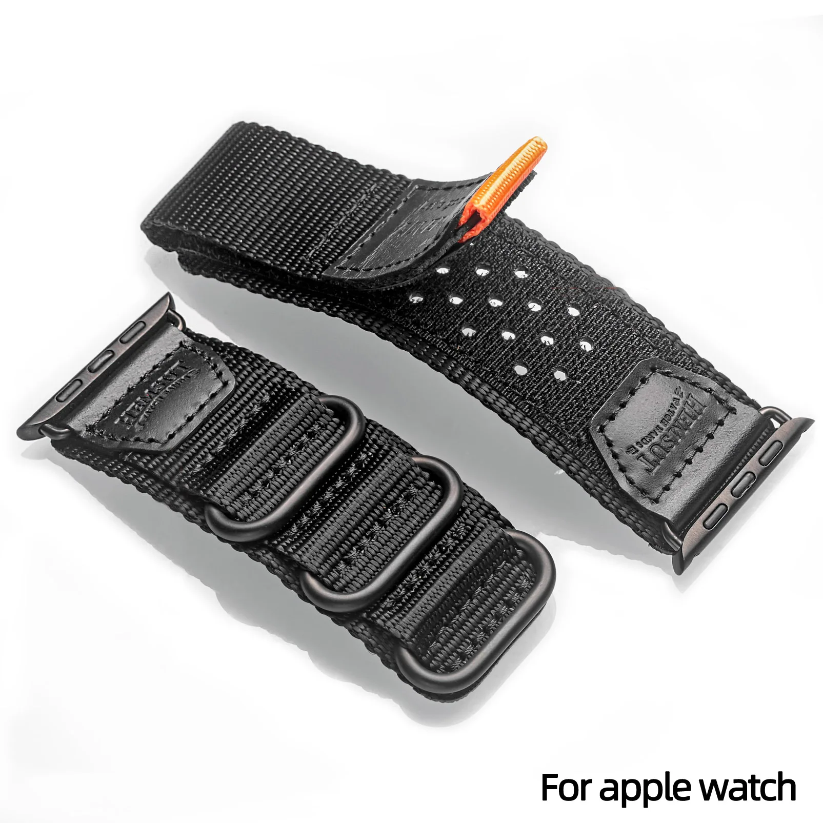 Hemsut Straps For Apple Watch Band Super Rugged Nylon Sports Strap Woven Loop Design Compatible With iWatch 38/40/42mm/45/49mm