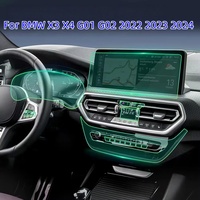 TPU Film For BMW X3 X4 G01 G02 2022 2023 2024 Car Navigation Screen Gearbox Protective Sticker Anti-scratch Interior Accessories
