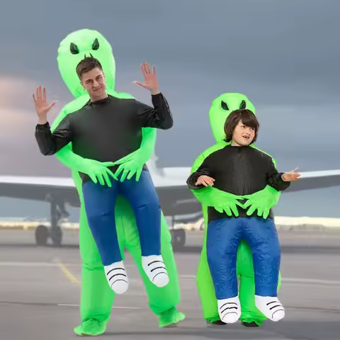 Inflatable Alien Costume for Adults - Halloween Inflatable Fun Cosplay Party Dress up Stage Show Holiday Gift Idea