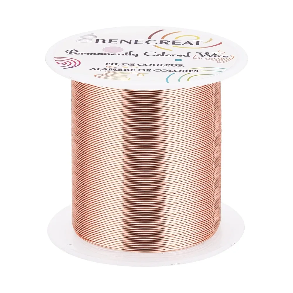 

24 Gauge 87 Yards Jewelry Wire Craft Wire Tarnish Resistant Copper Beading Wire for Jewelry Making Supplies and Crafting Copper