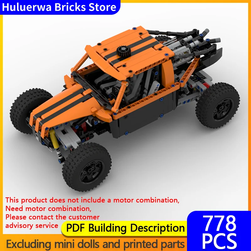

Speed Racing Car Model MOC Building Bricks Level 1 Off-Road Vehicle Modular Technology Gifts Holiday Assemble Children Toys Suit