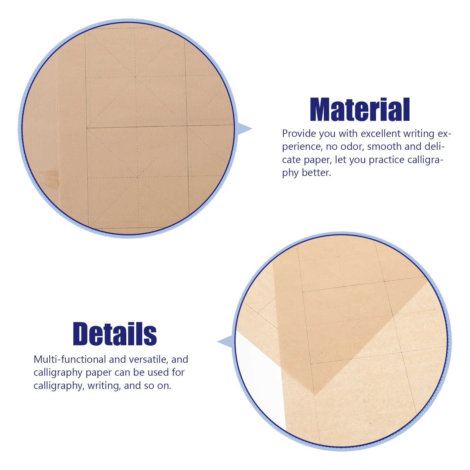 

Chinese Calligraphy Paper Xuan Paper Professional Writing Practice Sheets Durable Breathable Versatile Ink Use