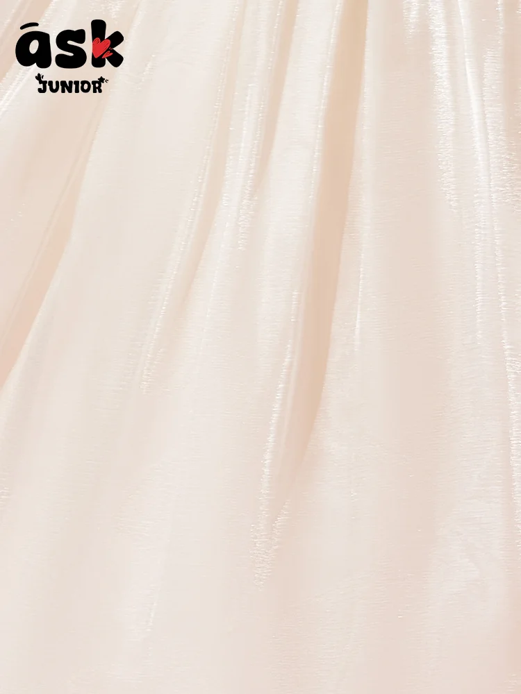 فستان الأميرة الجنية للفتيات من Tween Summer Outing موسم الصيف بأكمام منتفخة رفيعة #6