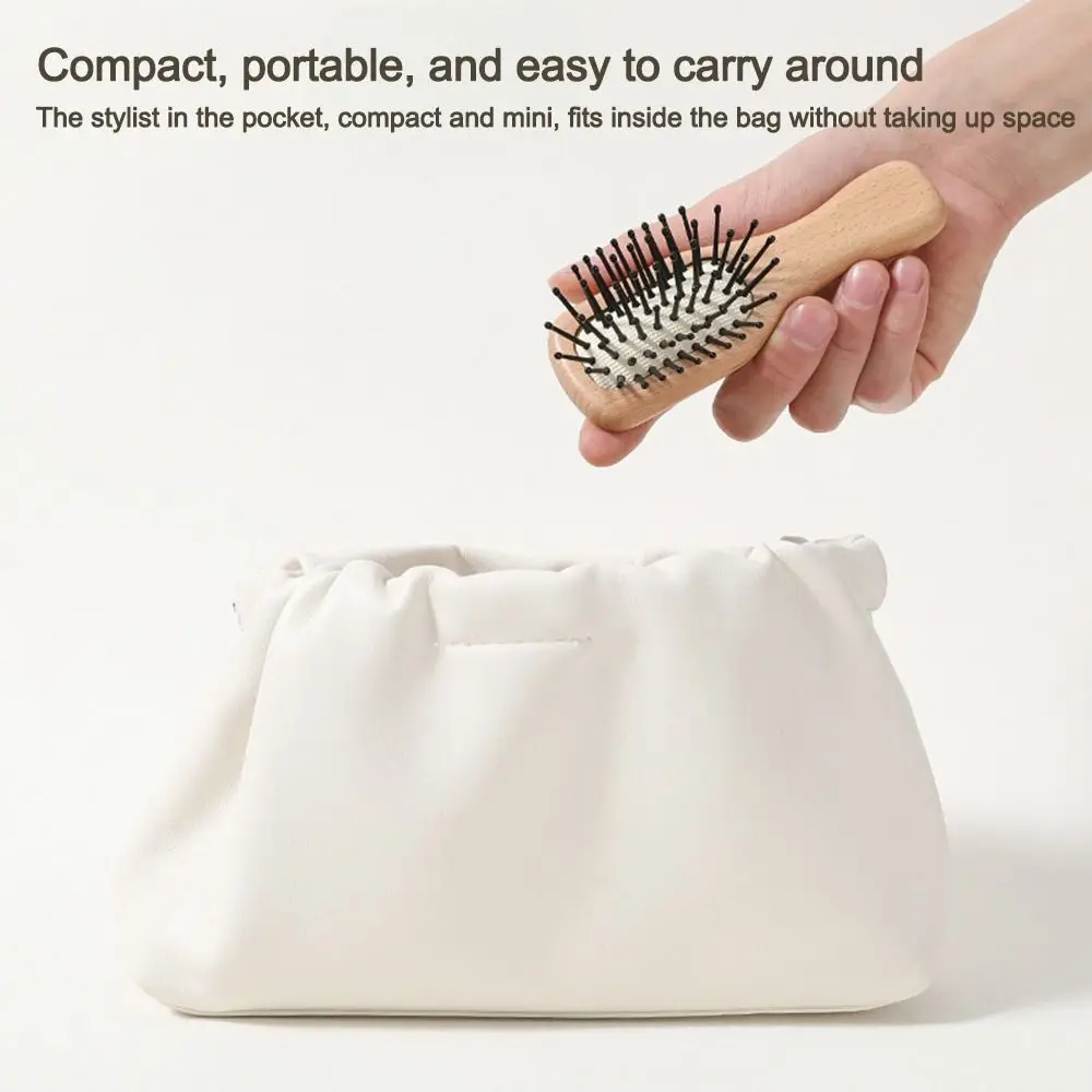 New Mini Air Cushion Comb Anti-static Wooden Airbag Comb Hair Combs for Scalp Meridian Massage