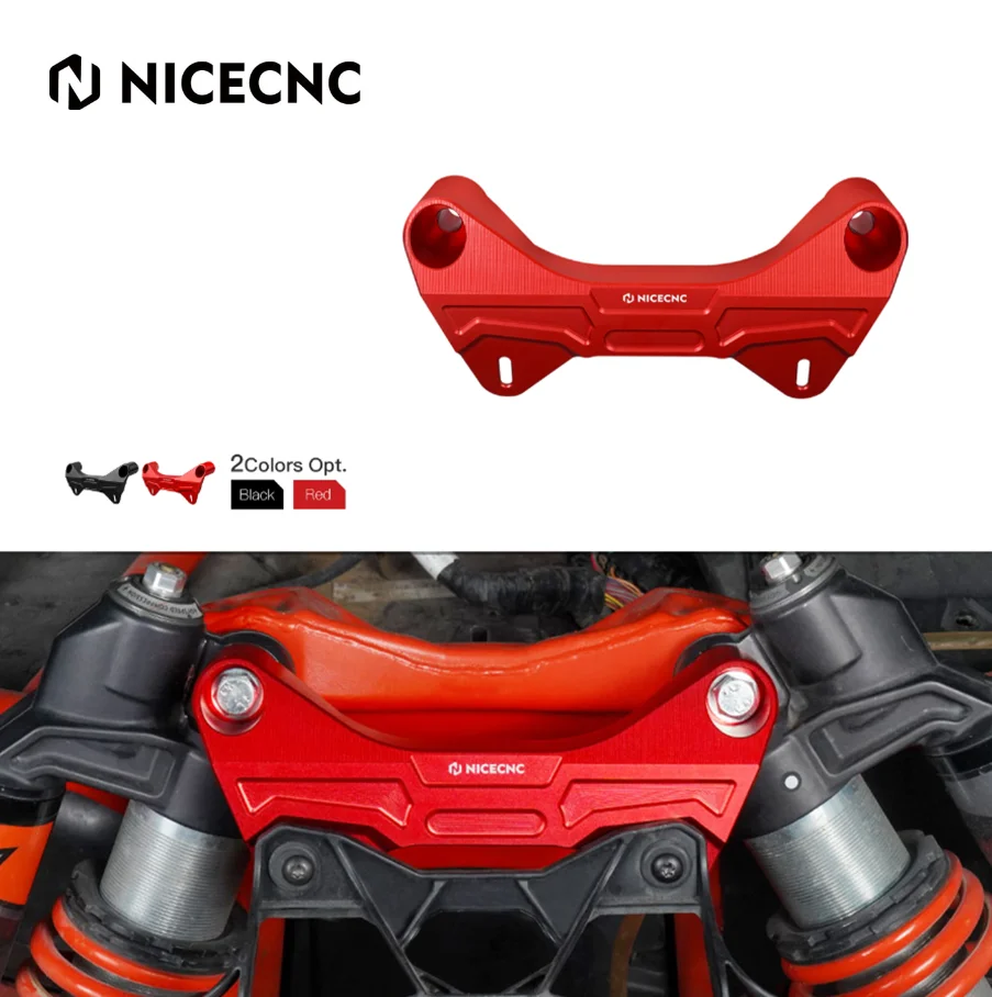 

NICECNC For Maverick X3 Front Upper Shock Brace & UTV X3 Fan Cover Support For Can-Am Maverick X3 Turbo R RR 2017-2024 UTV