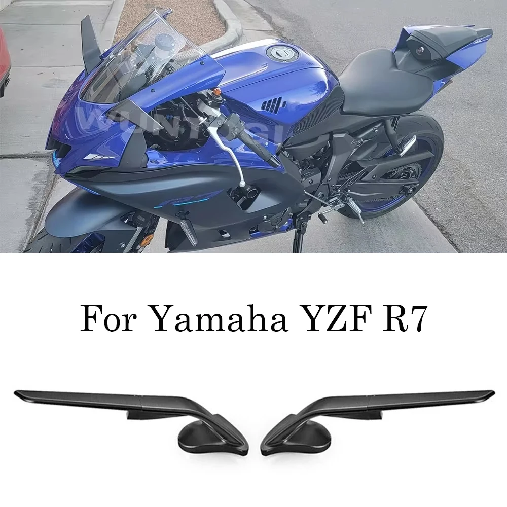 

For Yamaha YZFR7 Motorcycle Mirror Modified Wind Wing Adjustable Rotating Rearview Mirror Accessories YZF R7 2021-2022 r7