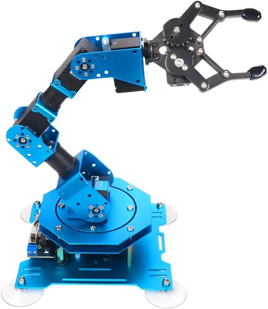 

Robotic Arm for Arduino Coding Programming 6DOF Hiwonder-xArm1S STEM Educational Building Robot Arm Kits, 6 AXIS Full Metal Robo