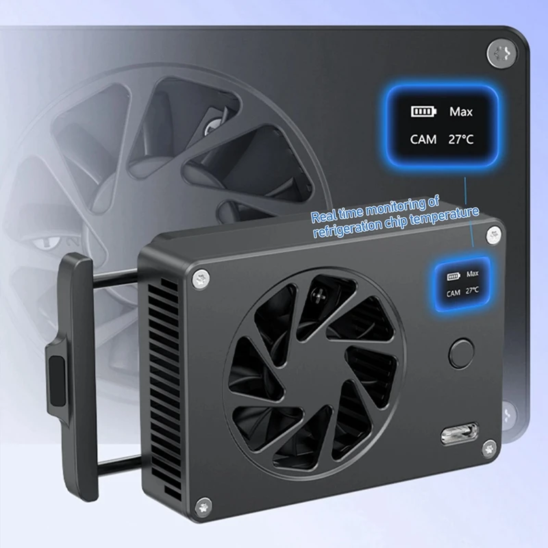 Camera Live Broadcast Radiator Micro-Single SLR Intelligent Semiconductor Cooling Cooling Ultra-Quiet Fan Cooling