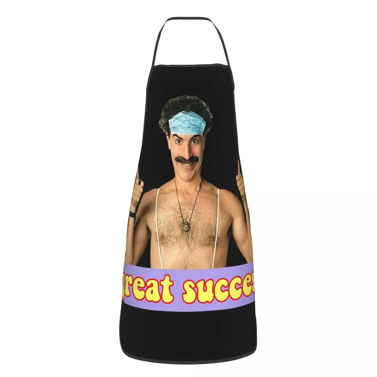 Borat Great Success, Digital Artwork Aprons Chef Cooking Cuisine Tablier Sleeveless Bib Kitchen Cleaning Pinafore for Women Men