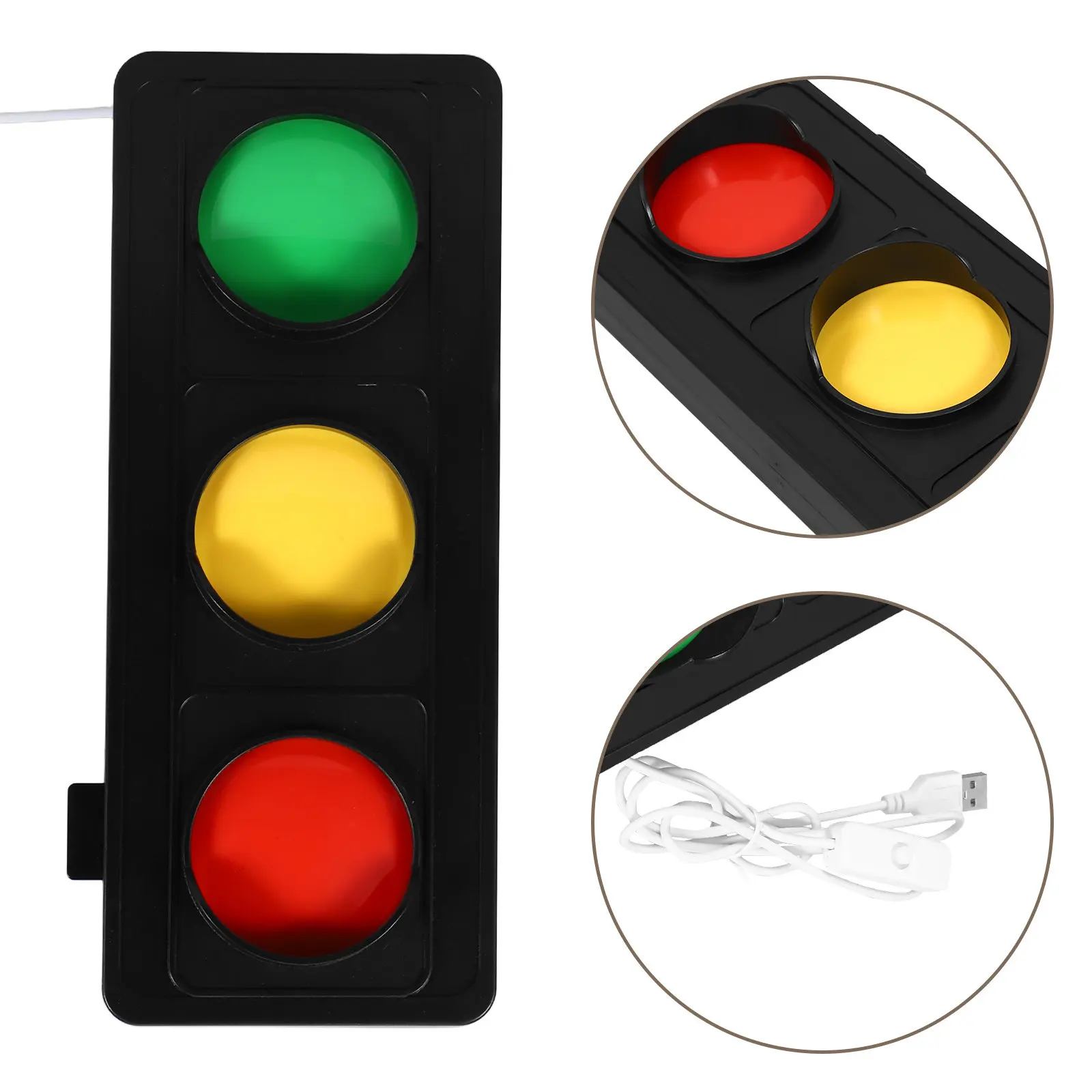 

Настольный световой сигнал-индикатор: минималистичный трехцветный сигнальный светильник, желтый светодиодный индикатор состояния для офиса, сигнал для переговорной комнаты
