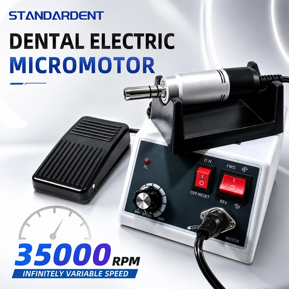 Dental Lab Marathon N3 Electric Micro Motor 110V/220V Polishing Micromotor with 35000RPM Handpiece Dental Equipment