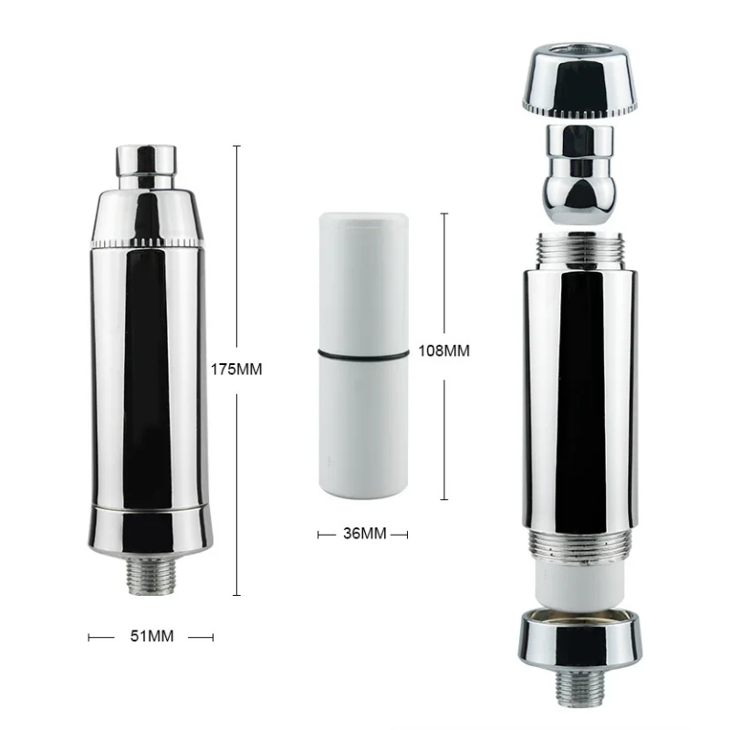 Filtro de água purificador de chuveiro spa casa banheiro cozinha água remover cloro melhorar a condição da pele do cabelo