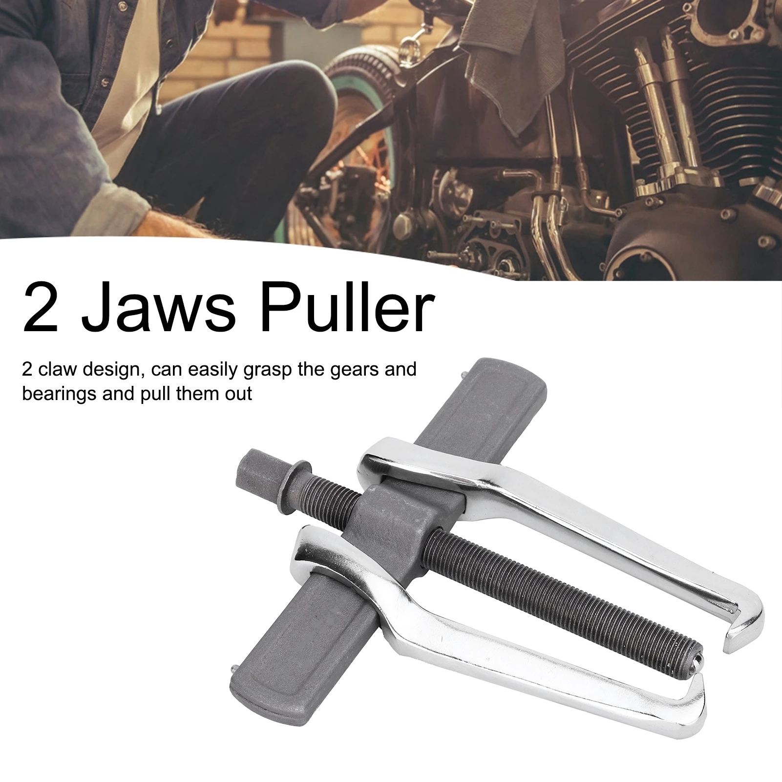 2 Jaws Heavy Duty Bearing Puller Remover Machine Car Repair Tool Forging Jaw Gear Puller Adjustable Clamping